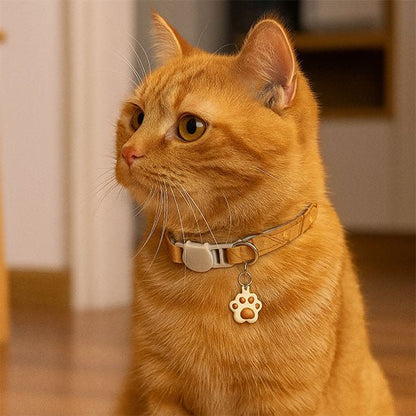 Collier chat | avec clochette et empreinte - Chatmuze